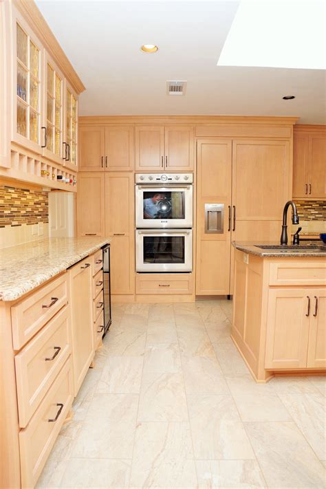 pictures of maple cabinets with stainless steel appliances|maple wood kitchen cabinet flooring.